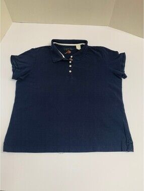 Orvis Navy Blue Boys Size L Polo Shirt